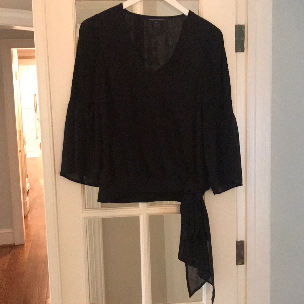 French Connection Black tie top